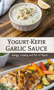 Yogurt-Kefir Garlic Sauce