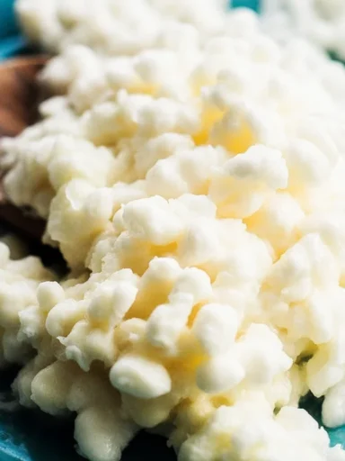 Kefir: A tangy fermented milk drink filled with probiotics and health benefits.