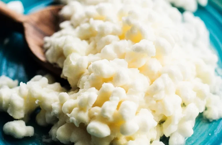 Kefir: A tangy fermented milk drink filled with probiotics and health benefits.