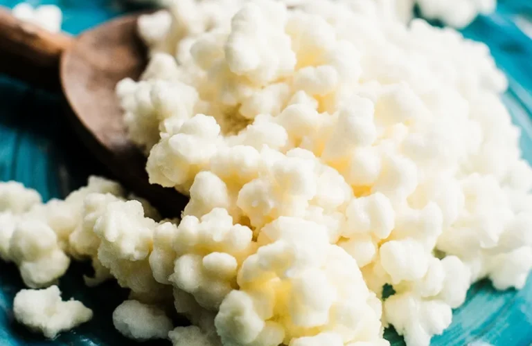 Lactose-free kefir drink rich in probiotics and nutrients, perfect for lactose intolerant individuals.