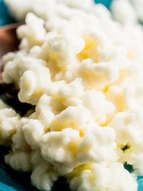 A glass of kefir, a fermented milk drink rich in probiotics and nutrients.