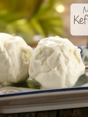 Yogurt Kefir Energy Bites, healthy nutritious snack with probiotics