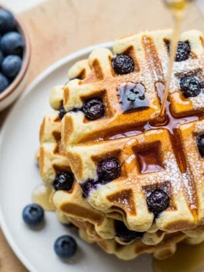 healthy kefir waffles