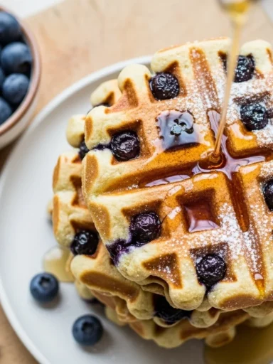 healthy kefir waffles