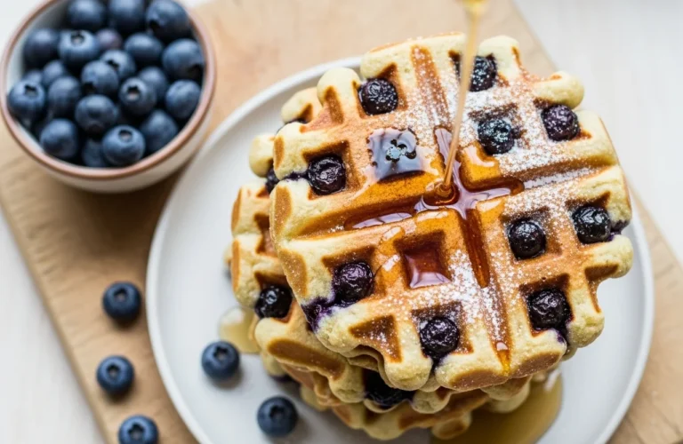 healthy kefir waffles