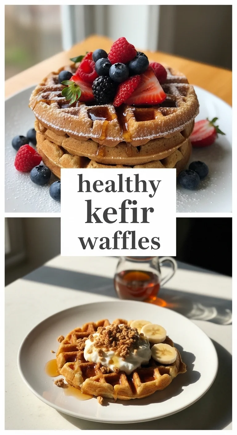 Healthy Kefir Waffles: 5 Amazing Recipes & Essential Tips for a Power-Packed Breakfast - Pinterest Image