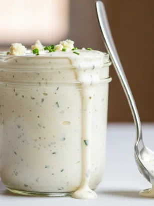 Homemade Blue Cheese Dressing with Yogurt
