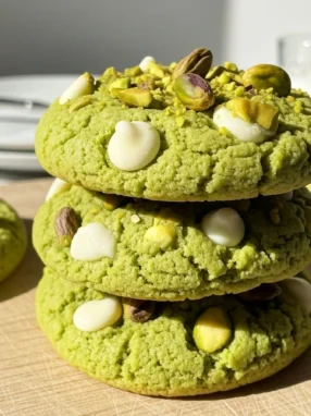 kefir Soft and Chewy Pistachio Pudding Cookies