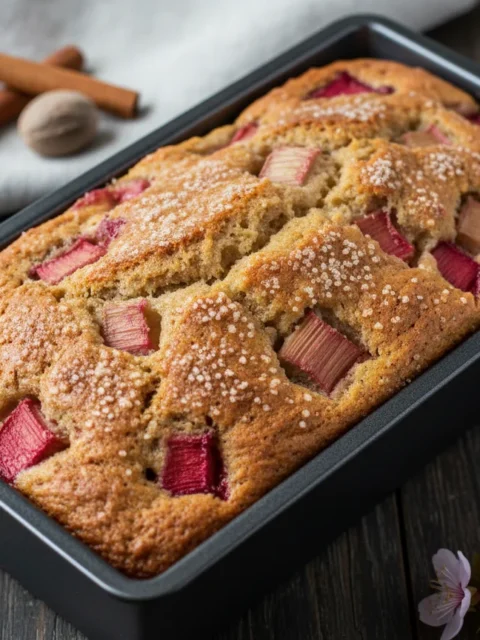 Cinnamon Rhubarb Bread