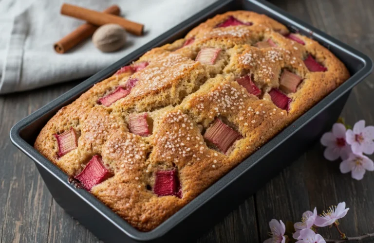 Cinnamon Rhubarb Bread