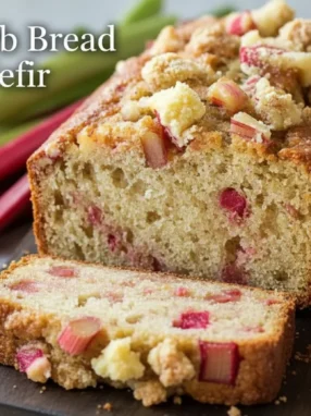 Rhubarb Bread with kefir