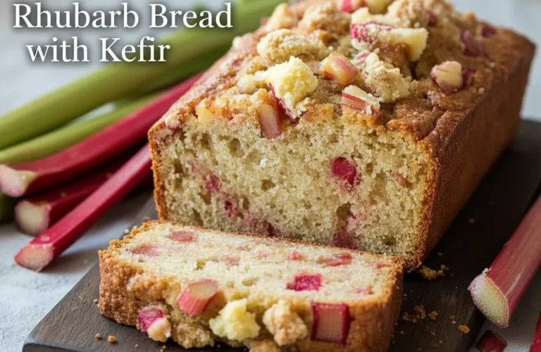 Rhubarb Bread with kefir