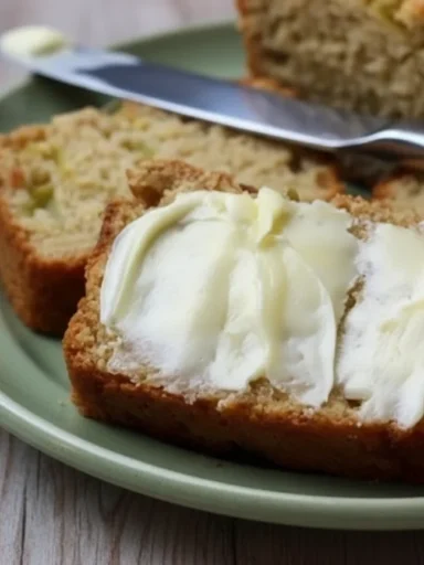 rhubarb bread with greek yogurt