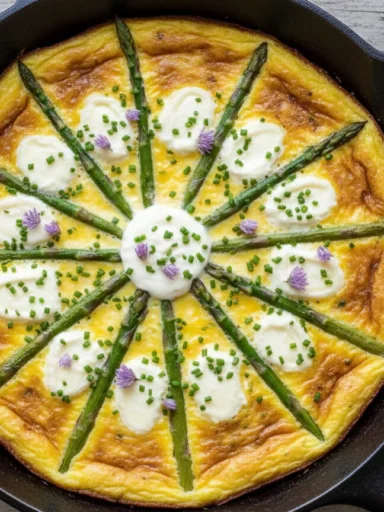 Asparagus & Goat Cheese Frittata