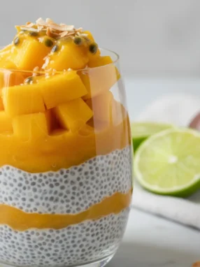 Chia Seed Pudding with Mango & Coconut