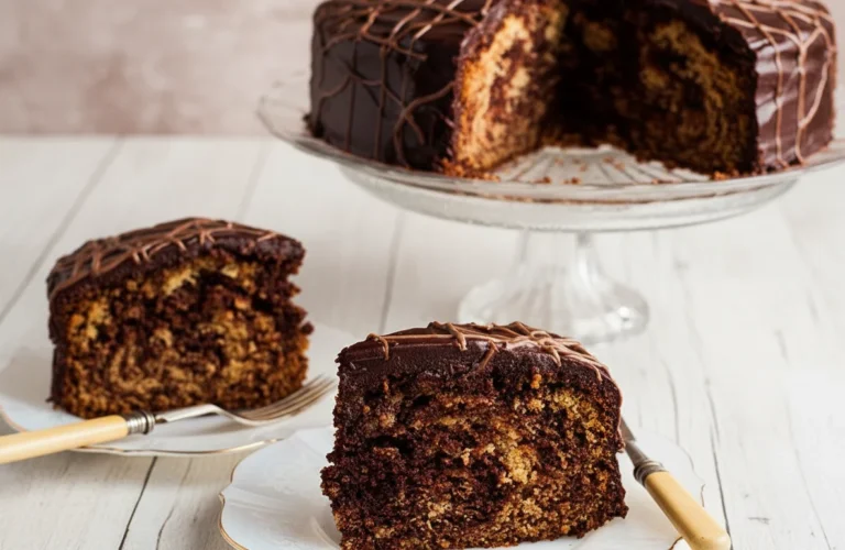 Chocolate and Vanilla Kefir Cake