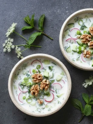 Cold Kefir & Cucumber Soup