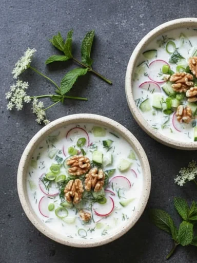 Cold Kefir & Cucumber Soup