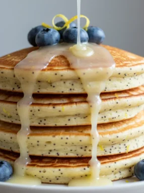 Lemon Poppy Seed Pancakes