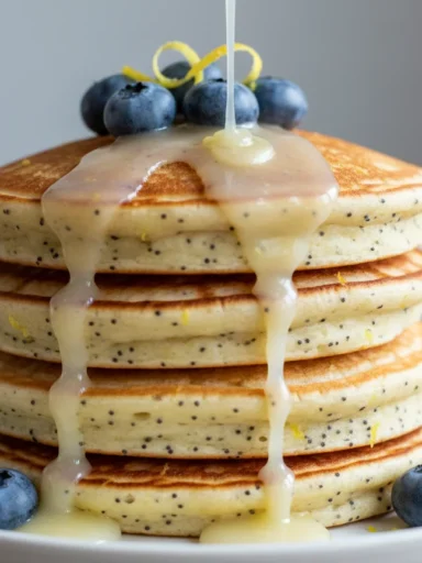 Lemon Poppy Seed Pancakes