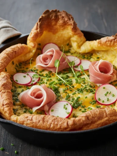 Savory Dutch Baby with Chives