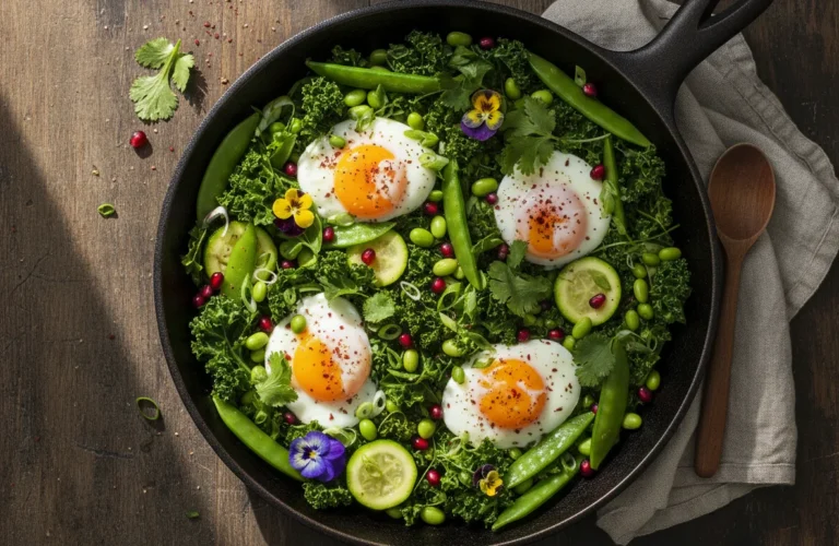 Spring Greens Shakshuka