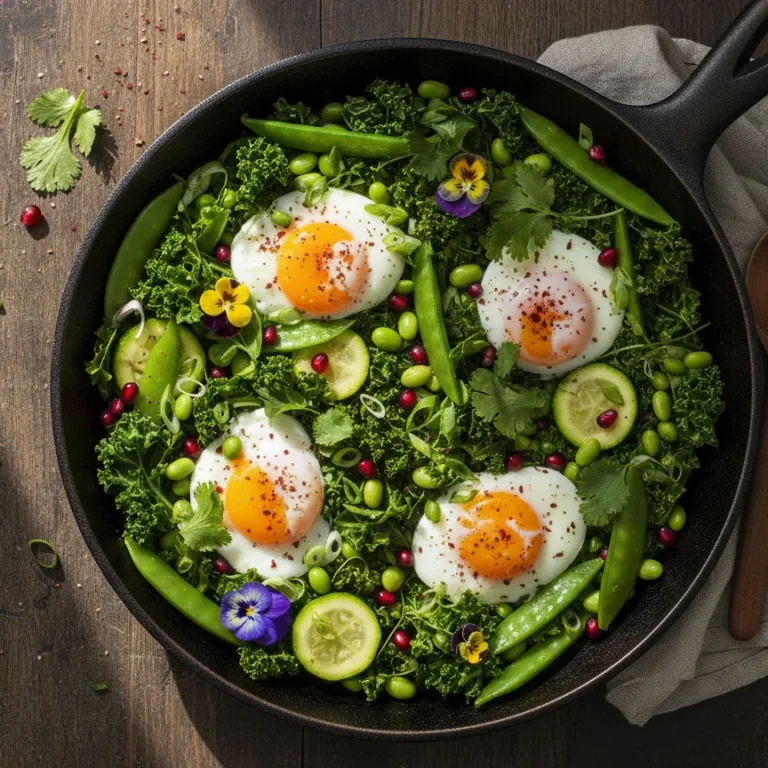 Spring Greens Shakshuka