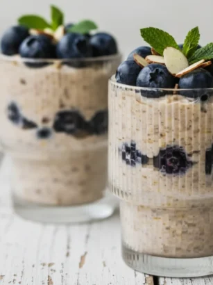 high protein kefir overnight oats