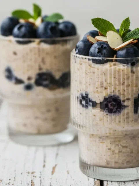 high protein kefir overnight oats