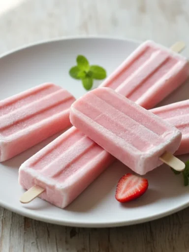 frozen fruit kefir popsicles