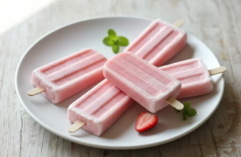 frozen fruit kefir popsicles